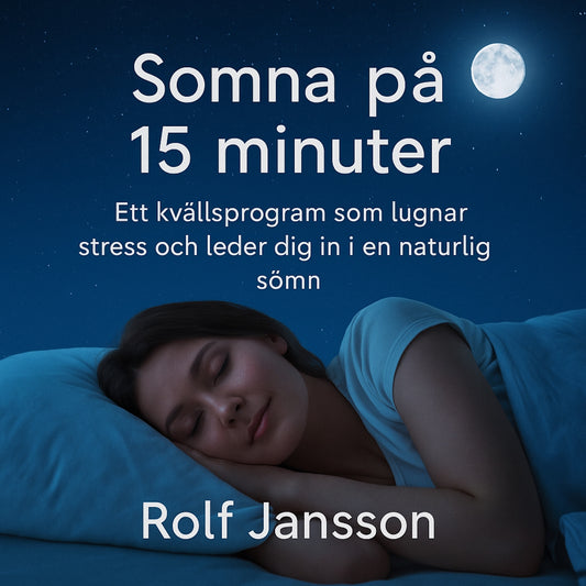 Somna på 15 minuter – Ett lugnt kvällsprogram mot stress och sömnproblem – Ljudbok