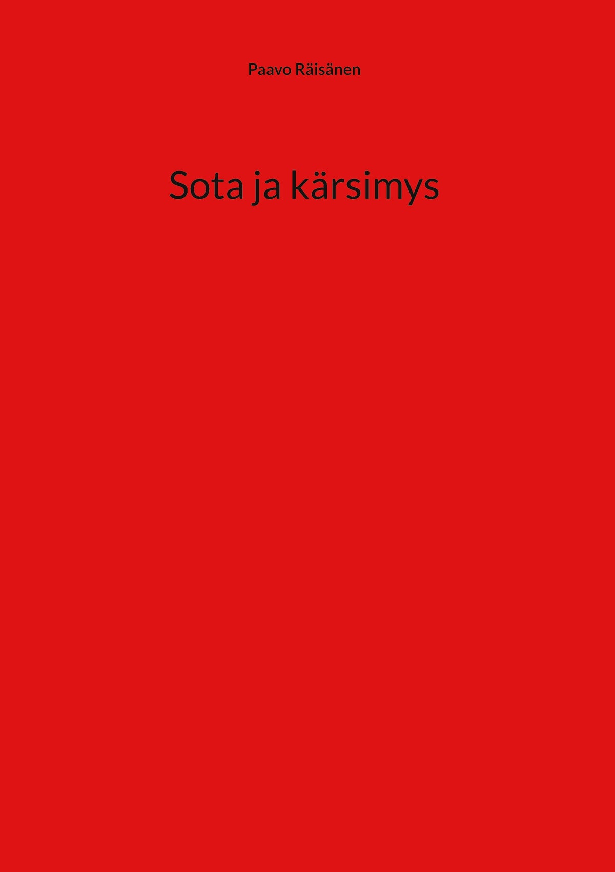 Sota ja kärsimys – E-bok