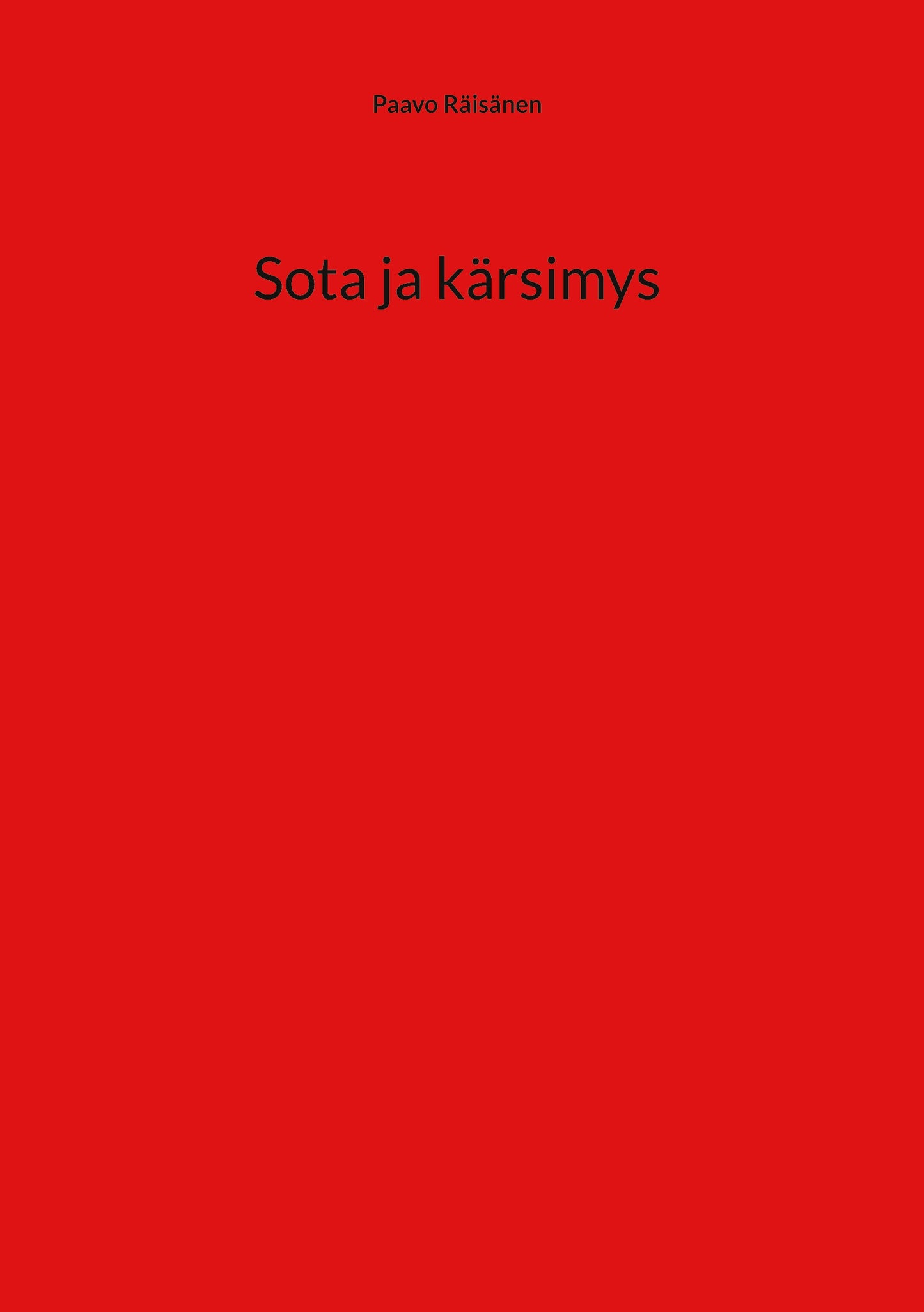 Sota ja kärsimys – E-bok