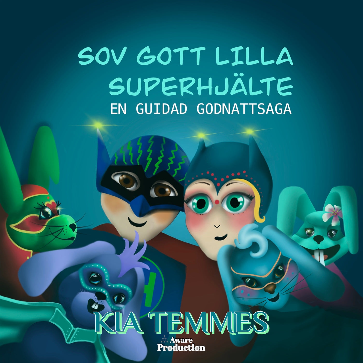 Sov gott lilla superhjälte, en guidad godnattsaga – Ljudbok