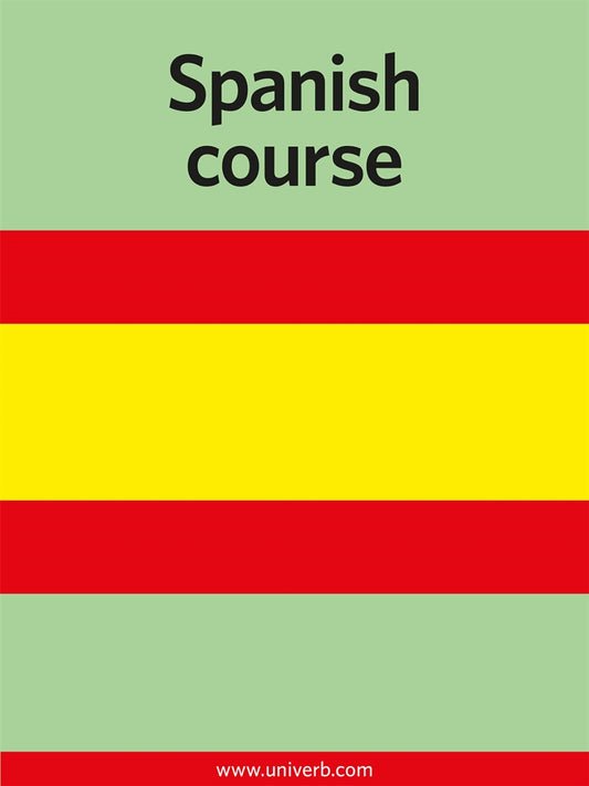Spanish course – E-bok