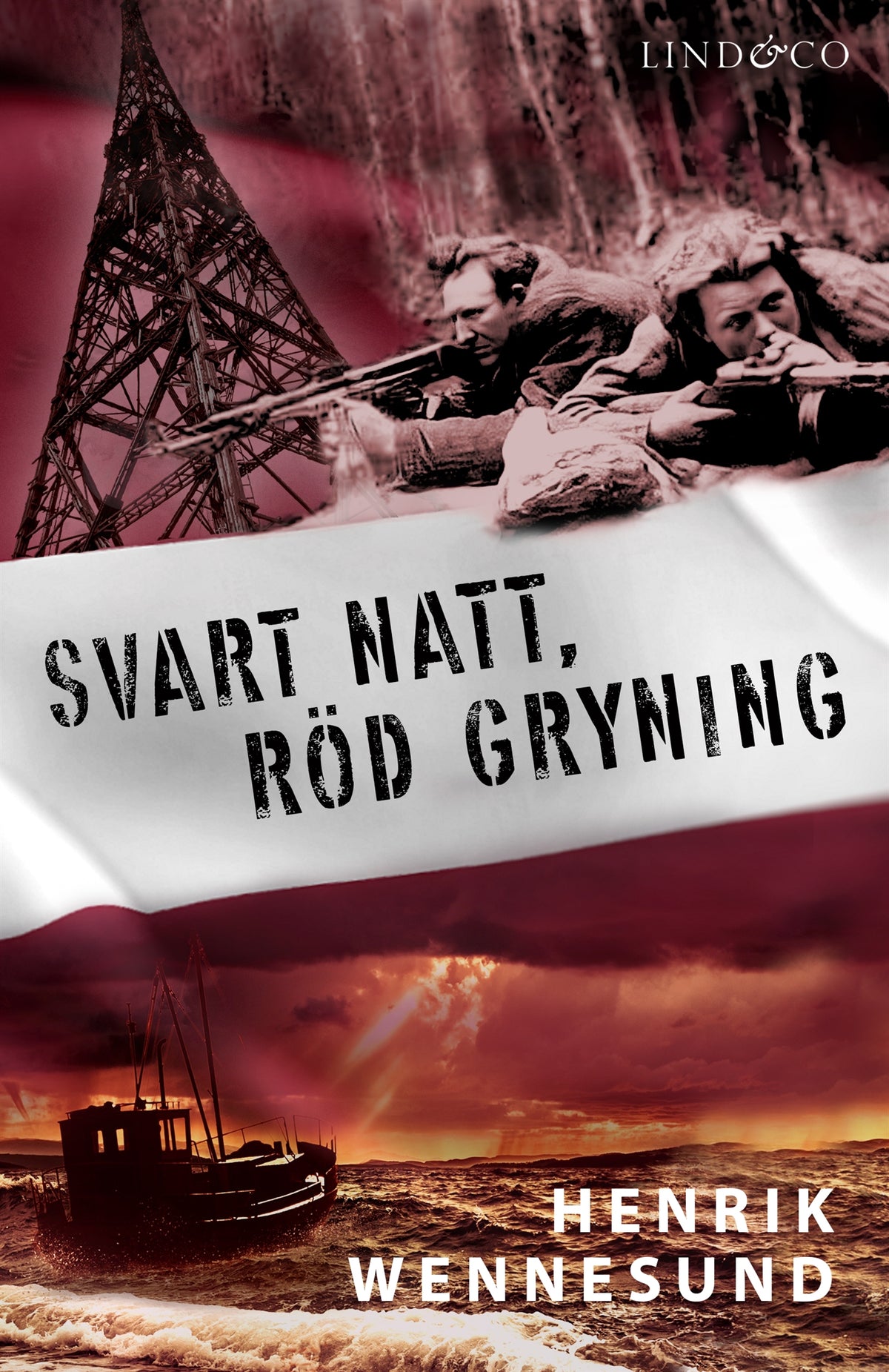 Svart natt, röd gryning – E-bok