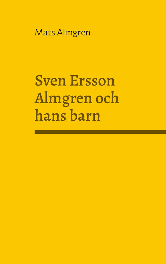 Sven Ersson Almgren och hans barn – E-bok