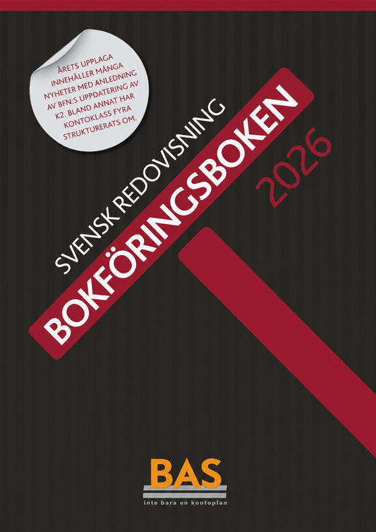Svensk Redovisning. Bokföringsboken 2026 – E-bok
