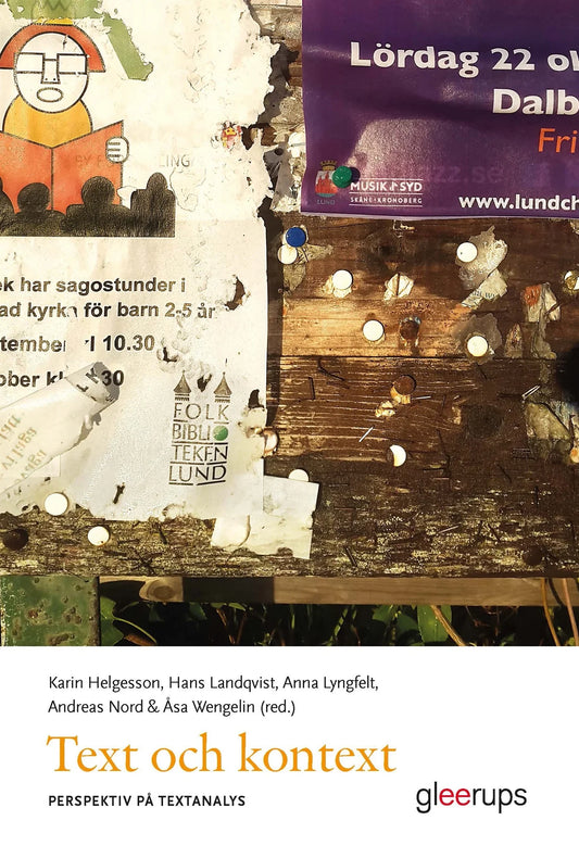 Text och kontext - perspektiv på textanalys – E-bok