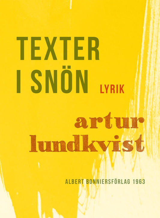 Texter i snön : dikter – E-bok