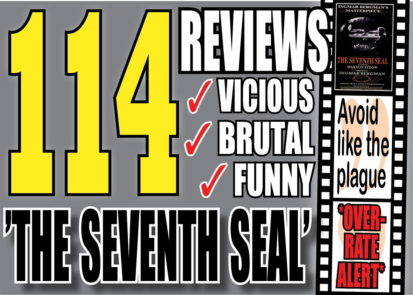 The 114 most fun (and brutal) reviews of the movie ”The Seventh Seal” – E-bok