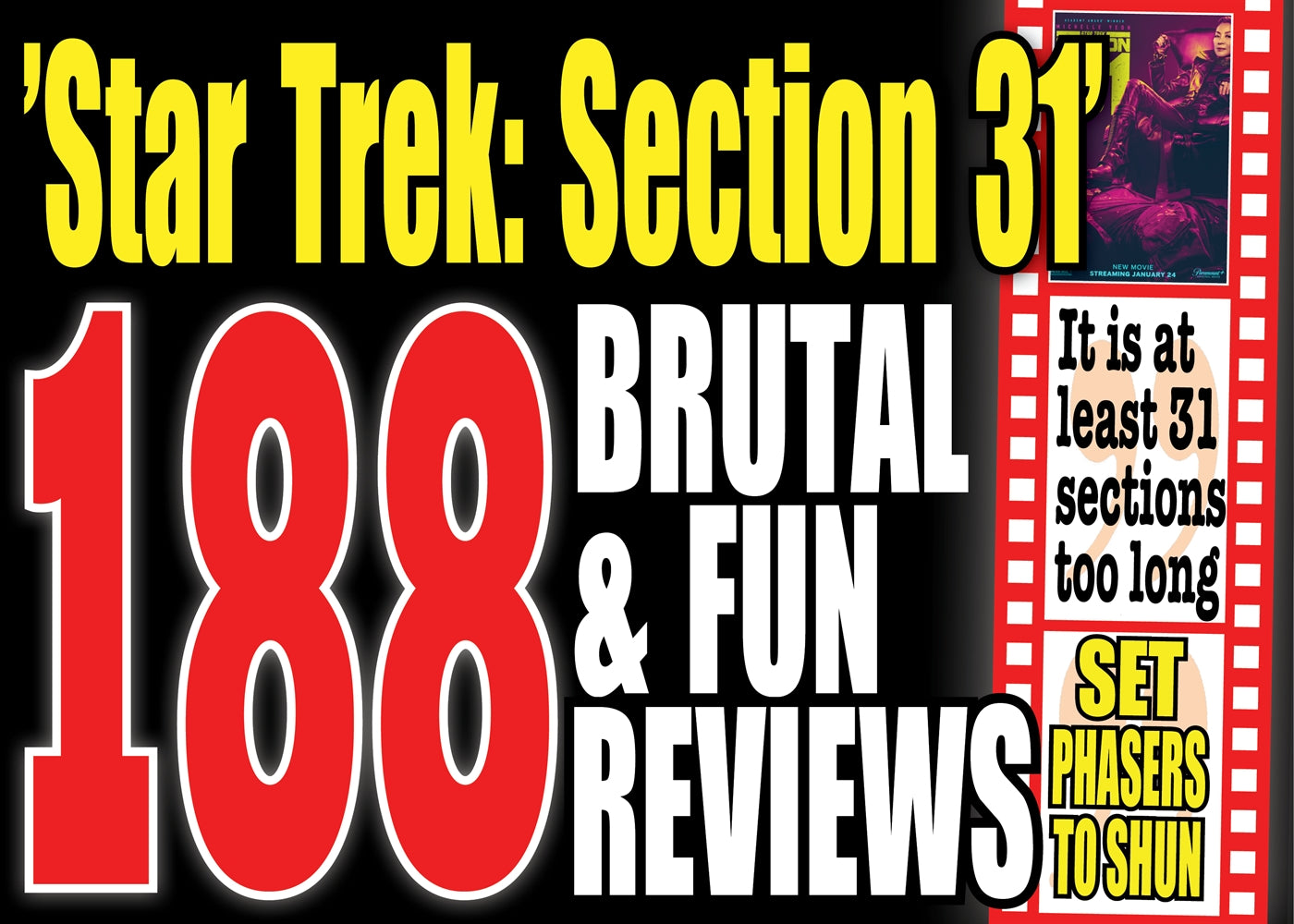 The 188 most brutal reviews of the movie ”Star Trek: Section 31” – E-bok