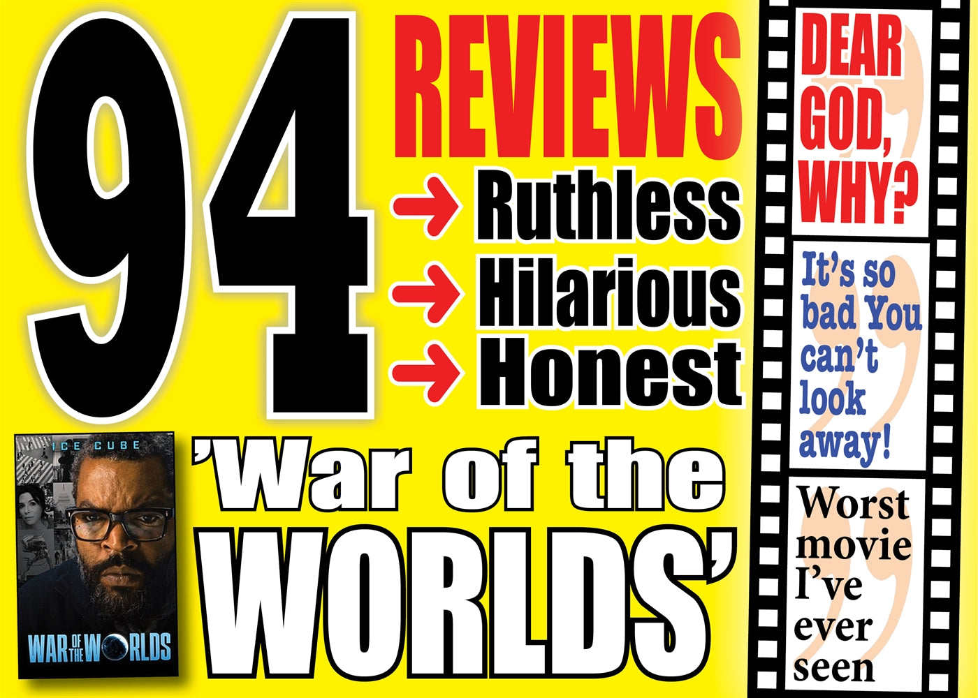 The 94 most hilarious (and brutal) reviews of the movie ”War of the Worlds” – E-bok