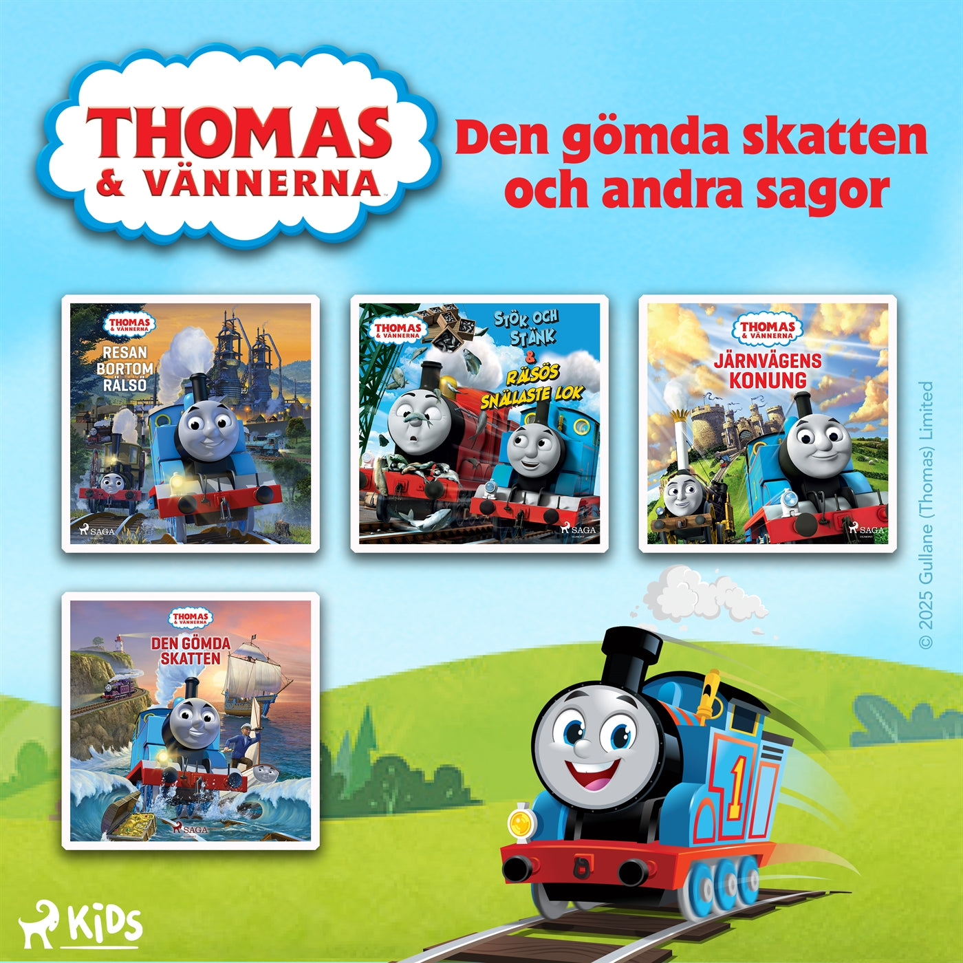 Thomas och vännerna – Den gömda skatten och andra sagor – Ljudbok