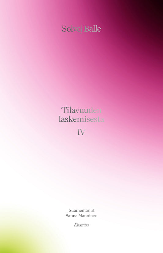 Tilavuuden laskemisesta IV – E-bok