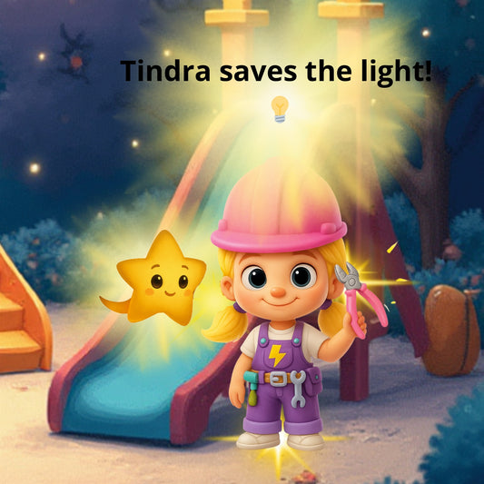 Tindra saves the light – E-bok