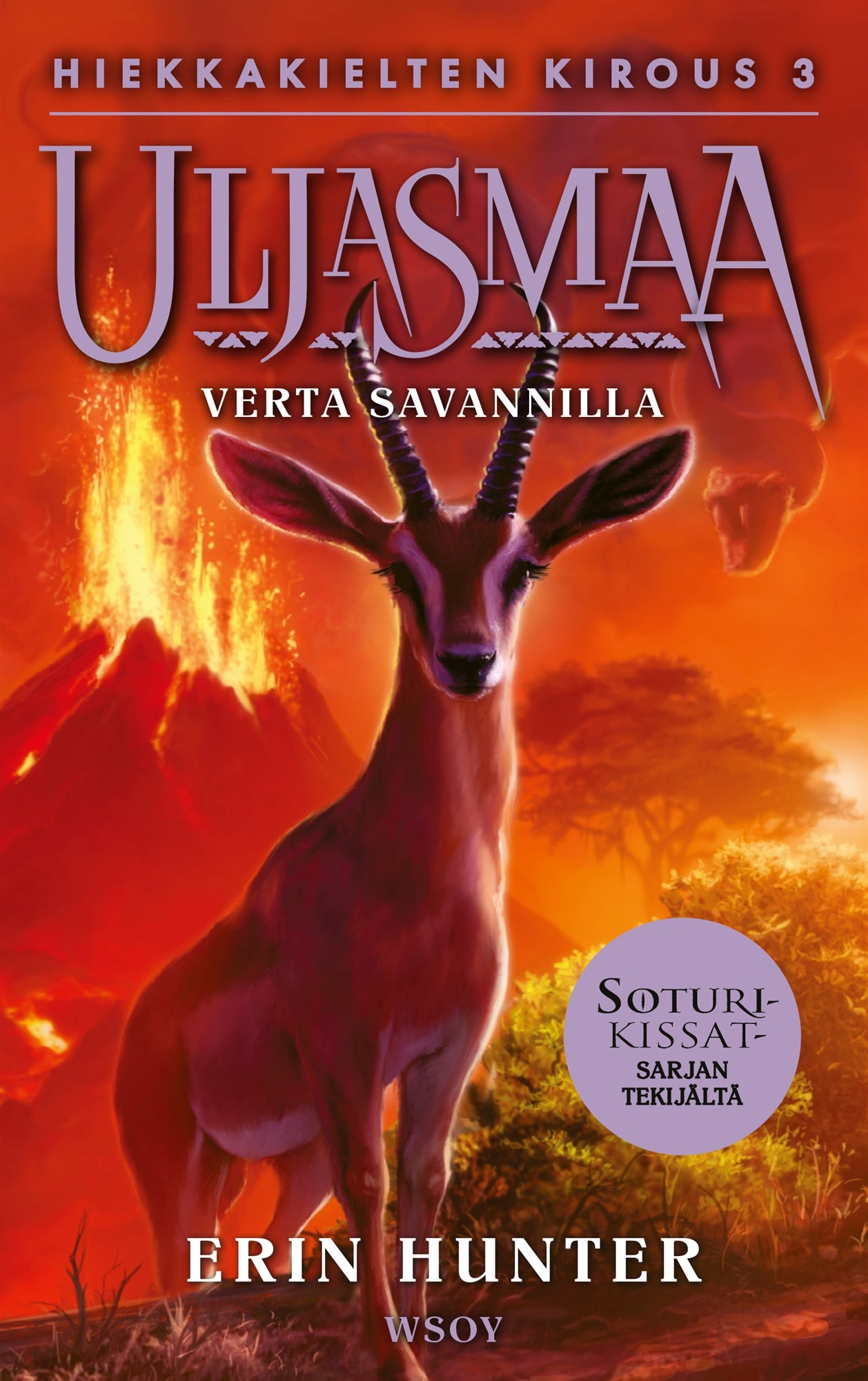 Uljasmaa: Hiekkakielten kirous 3: Verta savannilla – E-bok