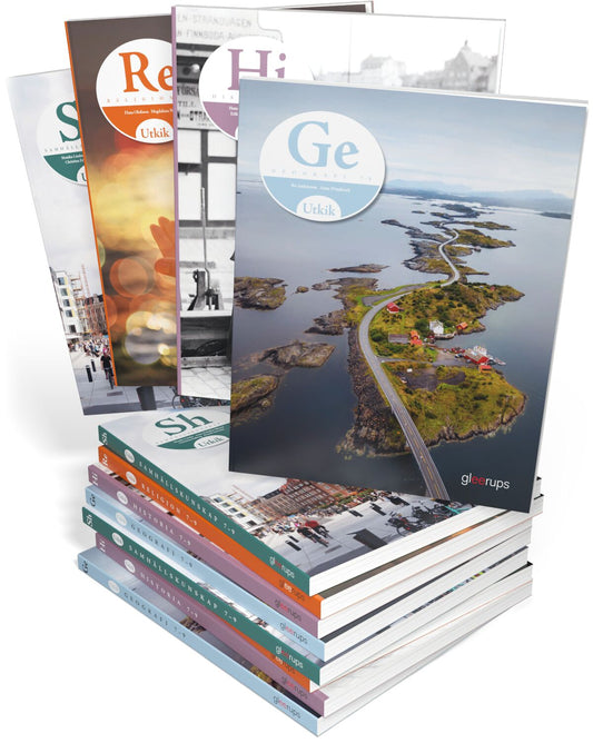 Utkik 7-9 SO-paket: Ge, Hi, Re, Sh + digitalt lärarmaterial (OBS! Endast för lärare)