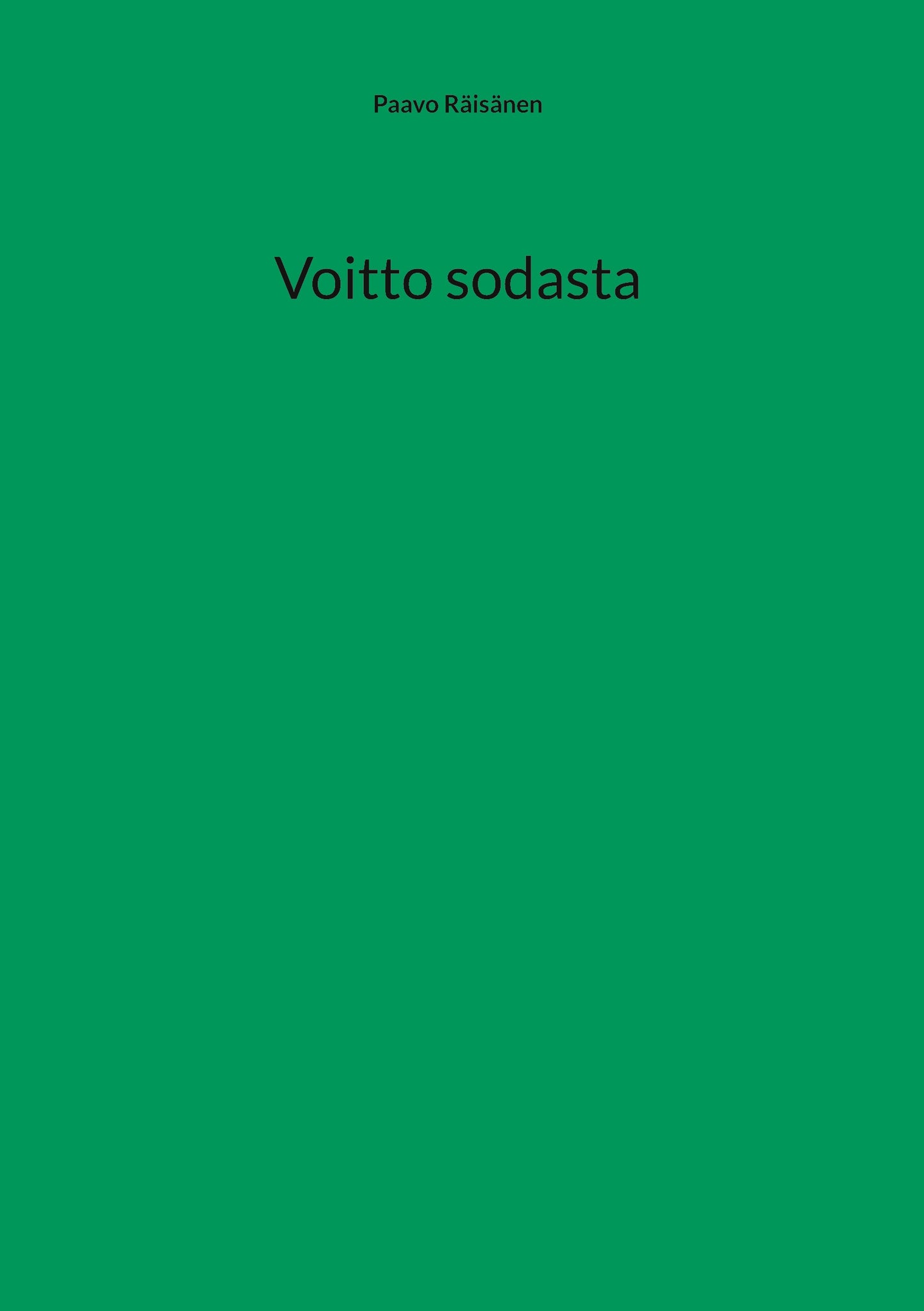 Voitto sodasta – E-bok