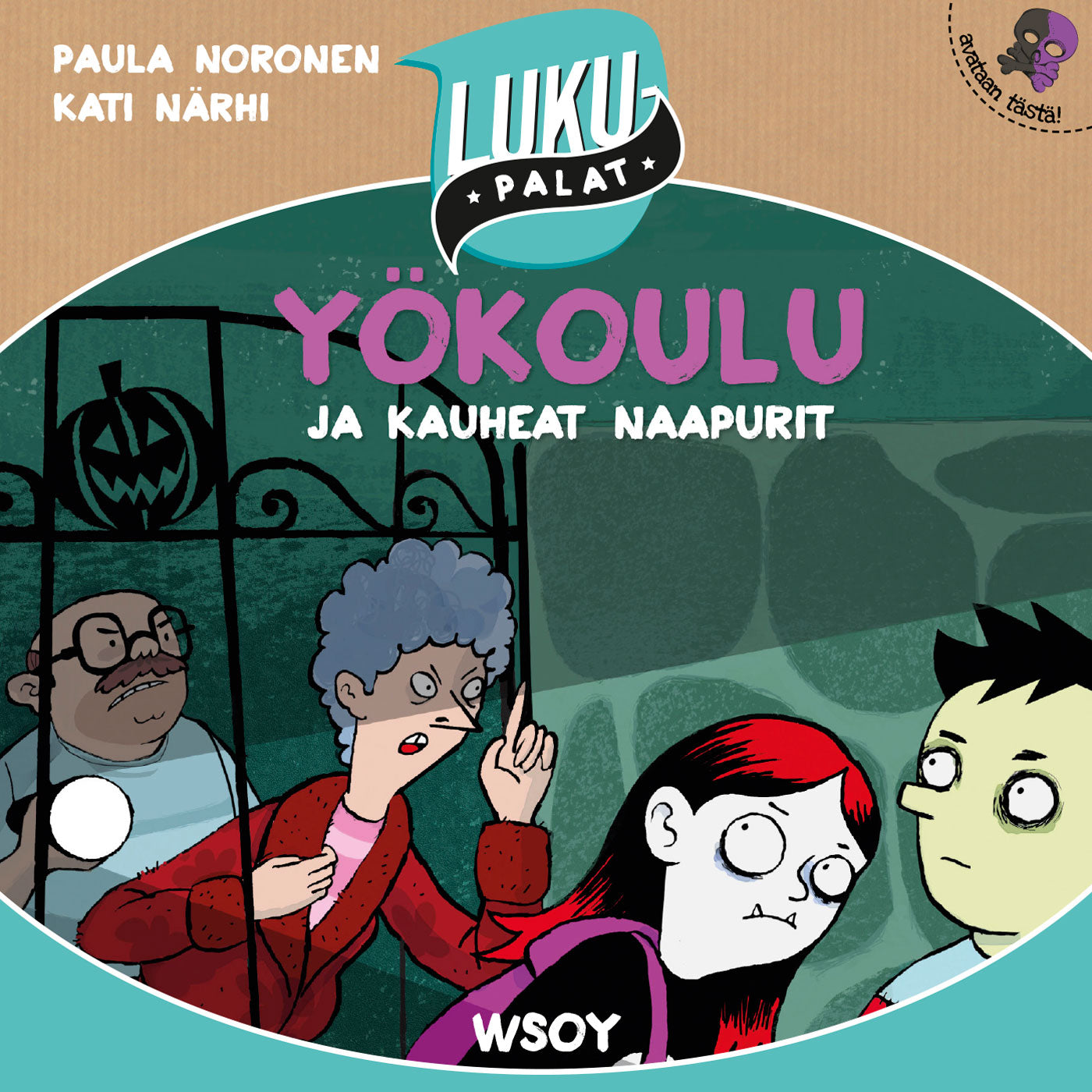 Yökoulu ja kauheat naapurit – Ljudbok