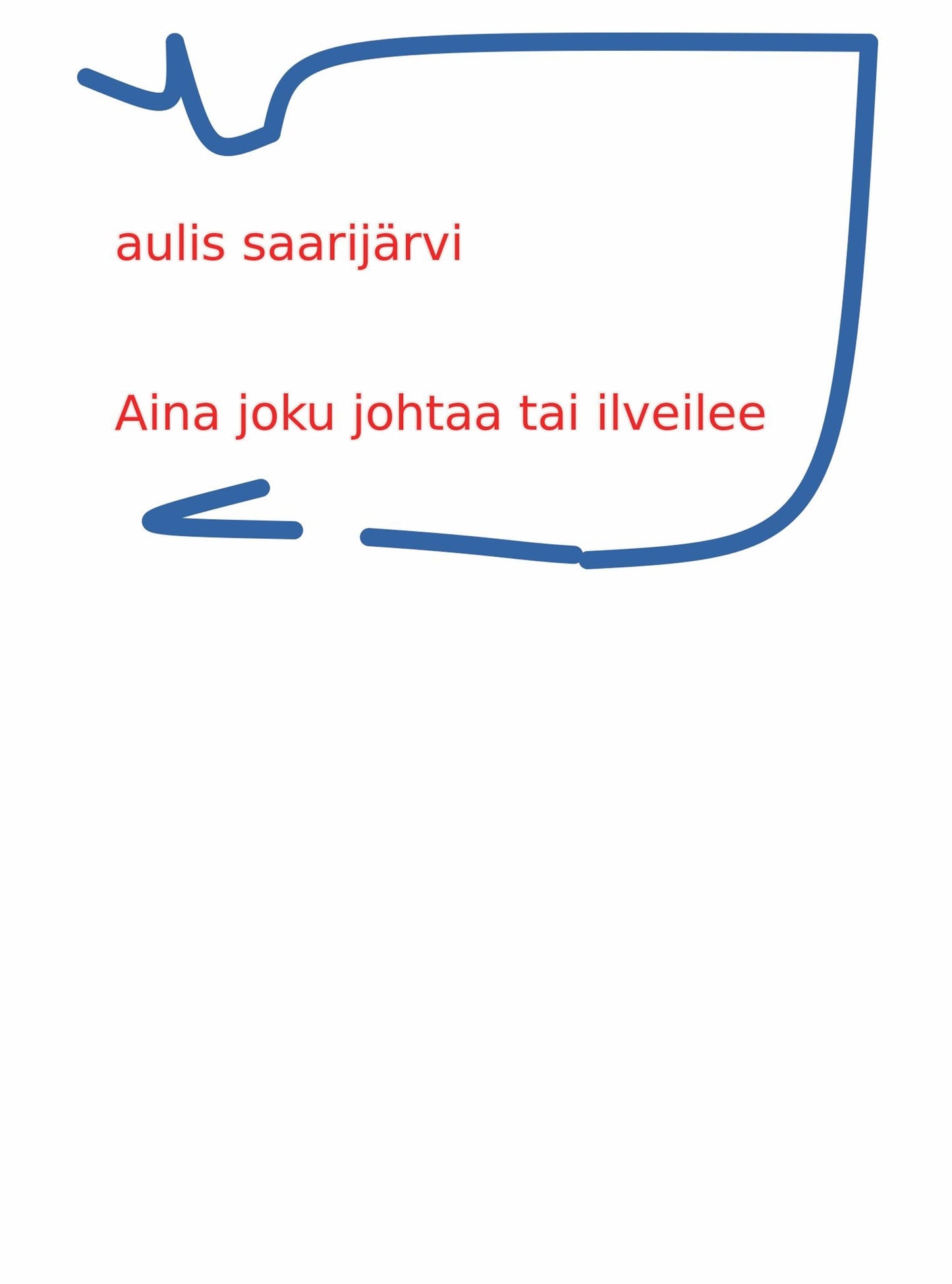 aina joku johtaa tai ilveilee – E-bok