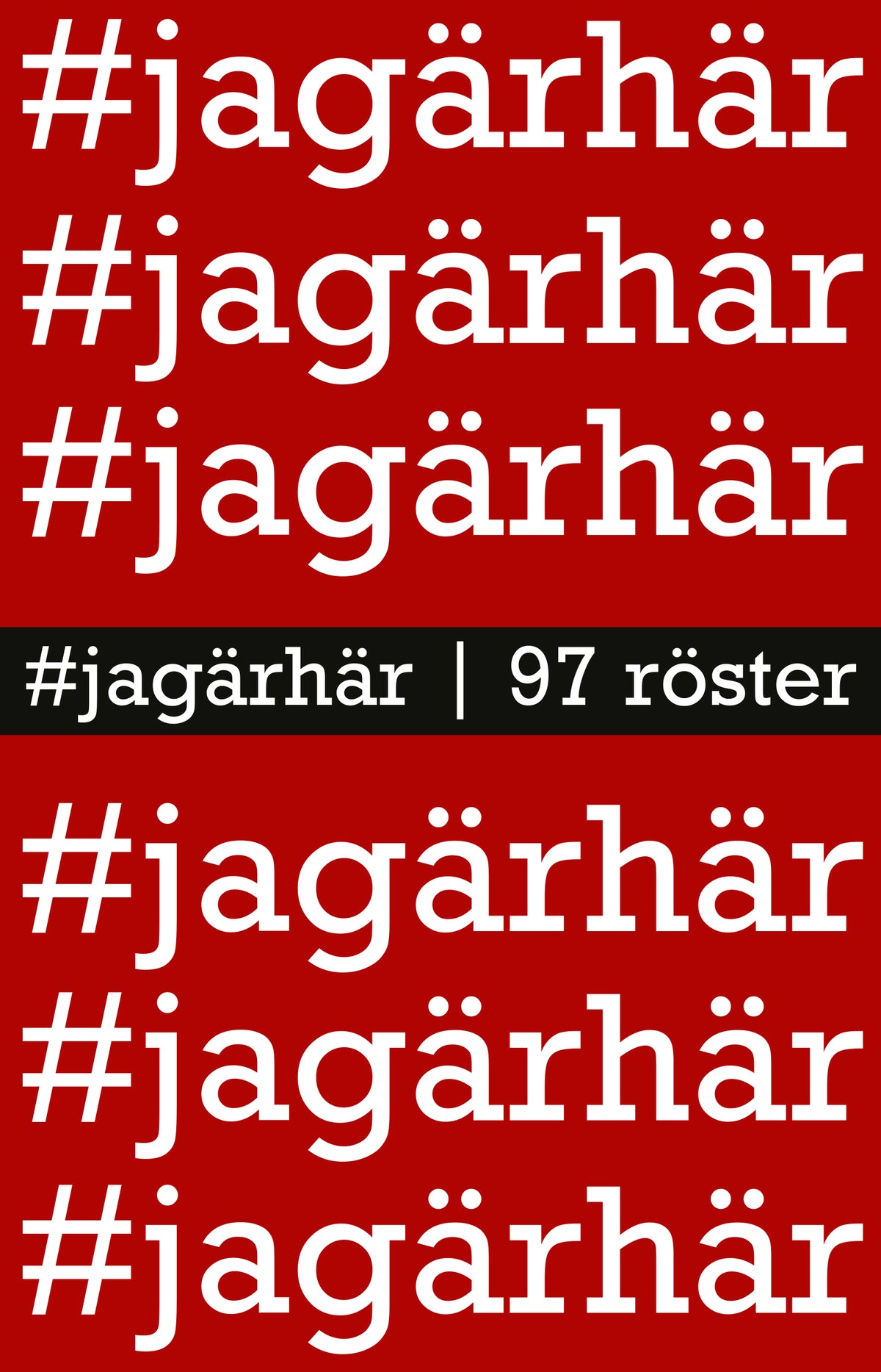 #jagärhär – E-bok