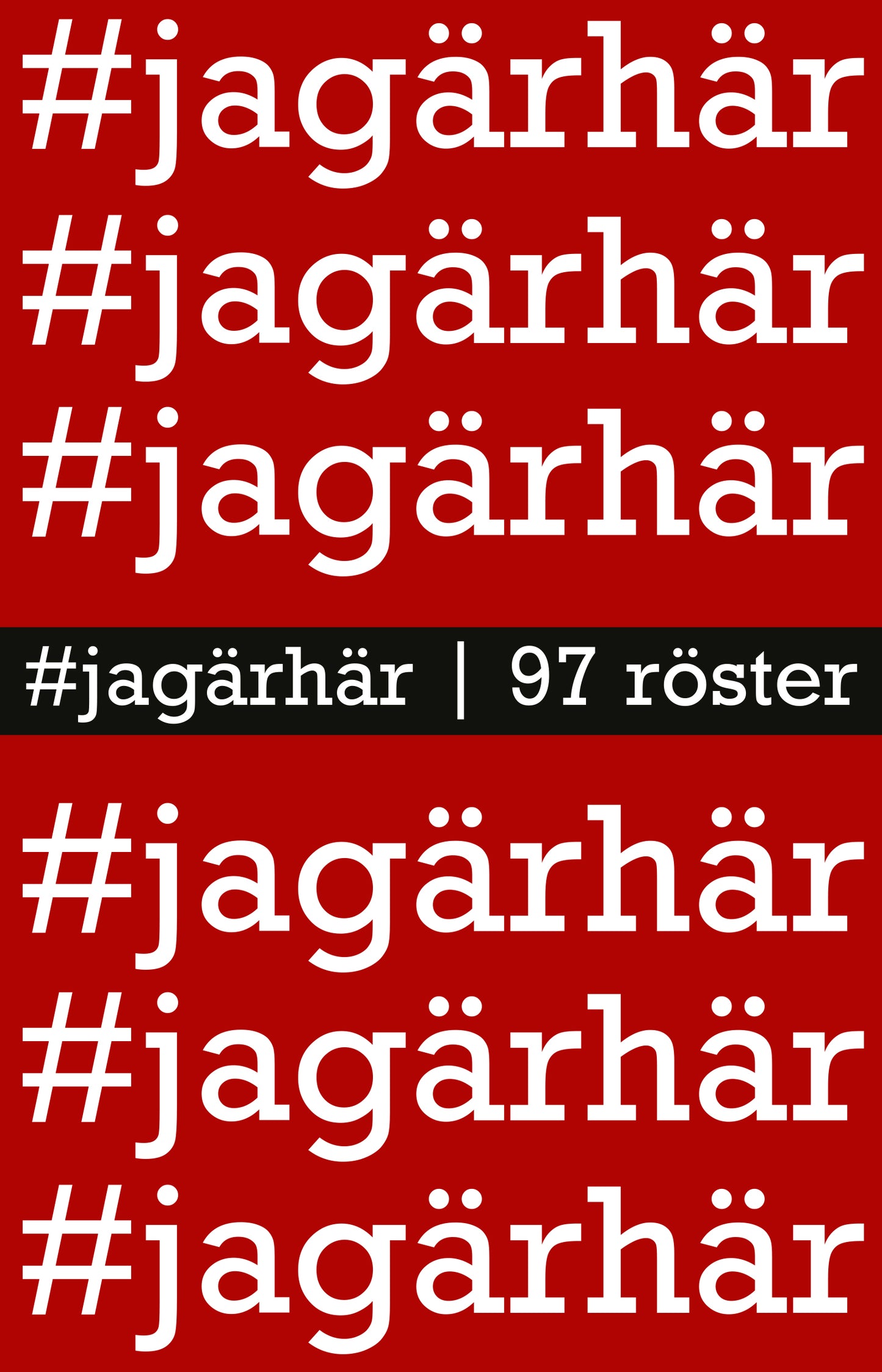 #jagärhär – E-bok
